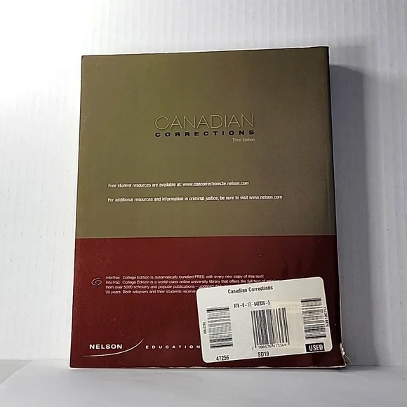 Canadian Corrections 3rd Edition Textbook - Picture 2 of 3